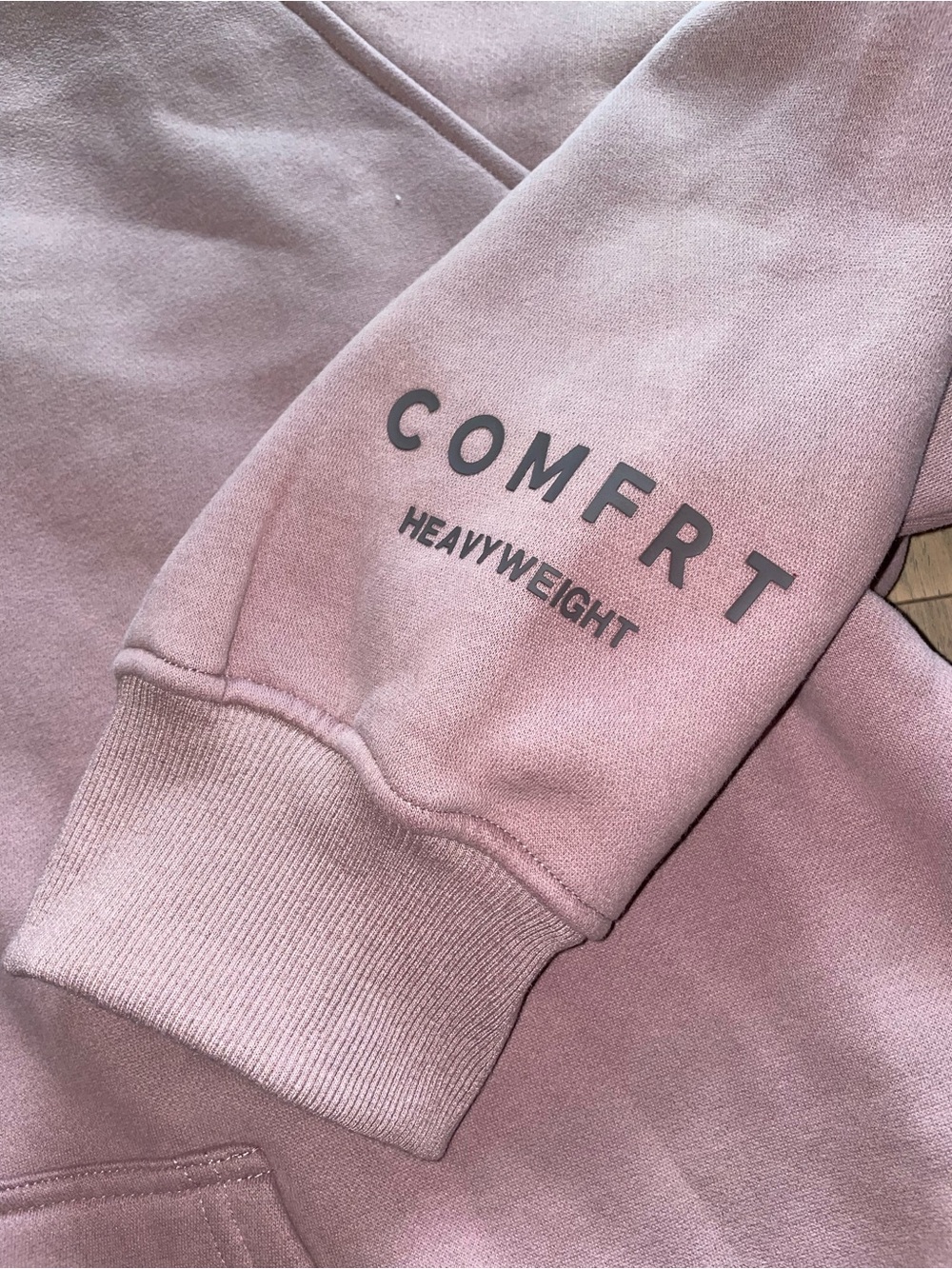 Comfrt Unisex Heavyweight Sweatshirt Hoodie in Orchid - Picture 4 of 7
